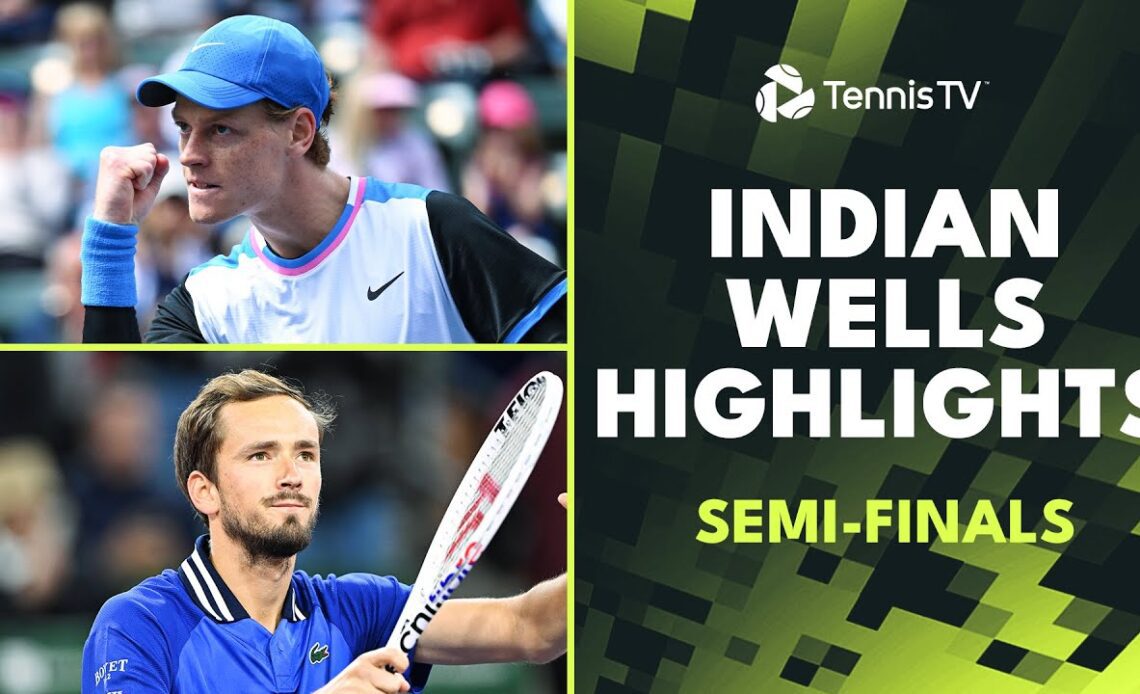 Sinner vs Alcaraz; Medvedev vs Paul | Indian Wells 2024 Semi-Final Highlights