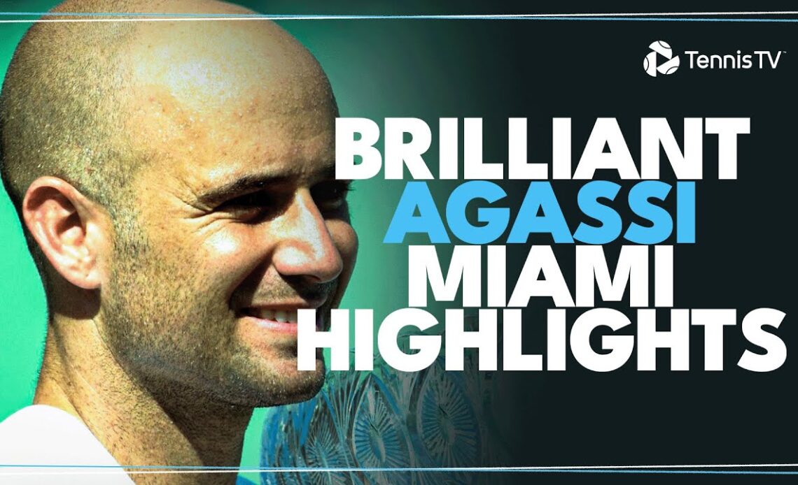 UNREAL Andre Agassi Miami Highlight Reel 🔥