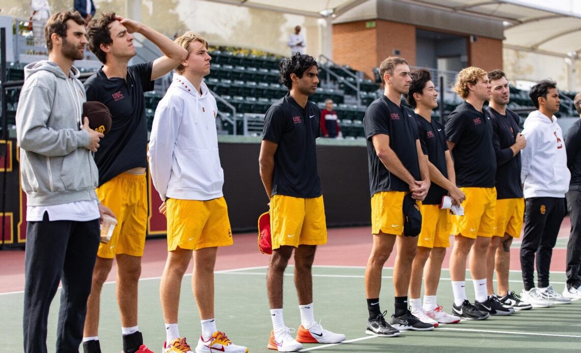 USC Men's Tennis Visits Stanford at the Taube Family Tennis Center