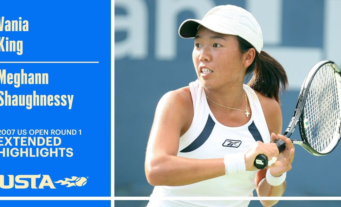Vania King vs. Meghann Shaughnessy Extended Highlights | 2007 US Open Round 1