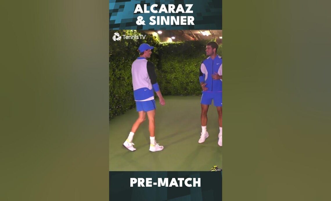 Wholesome Alcaraz & Sinner Pre-Match 🥰