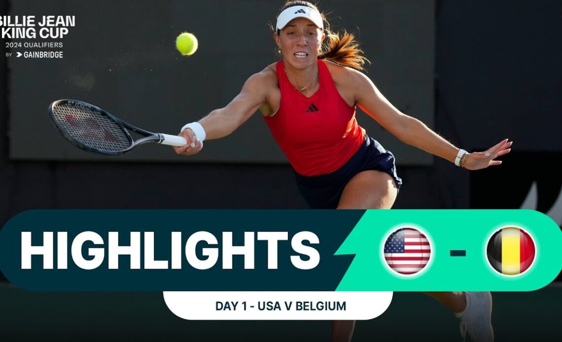 2024 Billie Jean King Cup Qualifiers: USA v Belgium (Day 1)