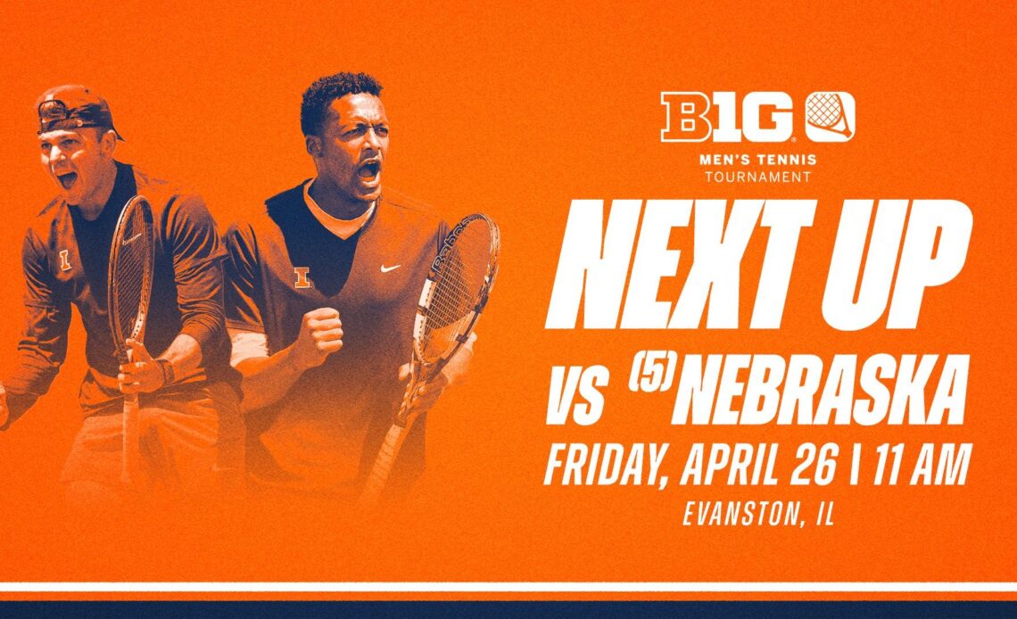 [4] Illinois Men’s Tennis Set to Face [5] Nebraska in Big Ten Tournament