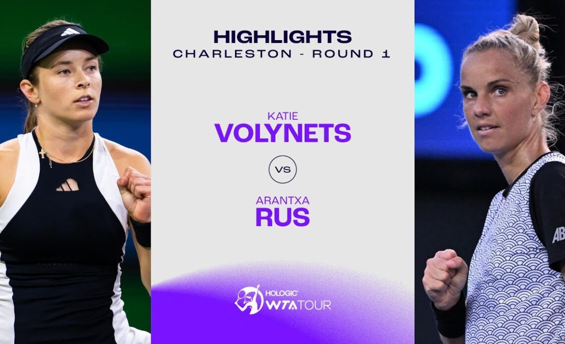 Arantxa Rus vs. Katie Volynets| 2024 Charleston Round 1 | WTA Match Highlights