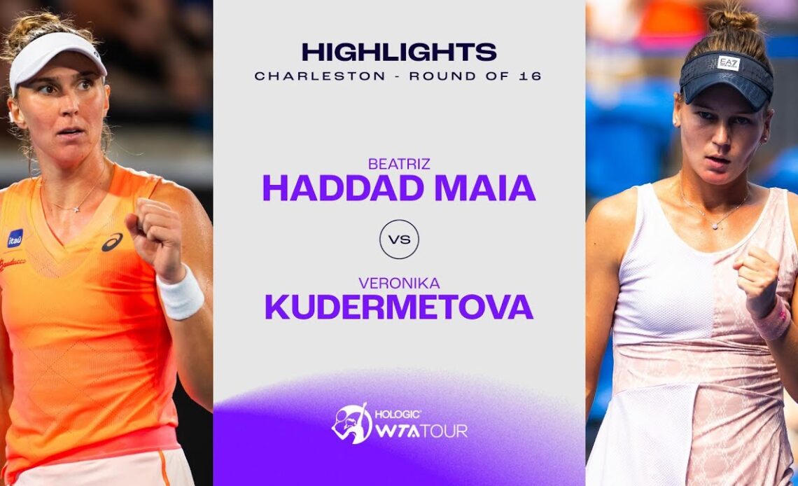Beatriz Haddad Maia vs. Veronika Kudermetova 2024 Charleston Round 2 | WTA Match Highlights