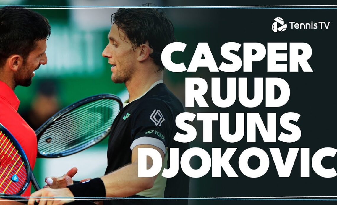 Casper Ruud STUNS Novak Djokovic For Biggest Ever Win | Monte Carlo 2024 Semi-Final Highlights