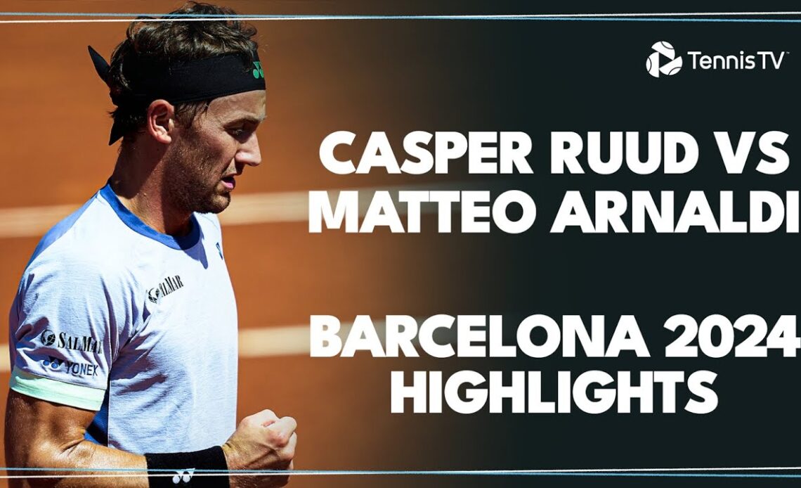 Casper Ruud vs Matteo Arnaldi Fun Shotmaking | Barcelona 2024 Highlights