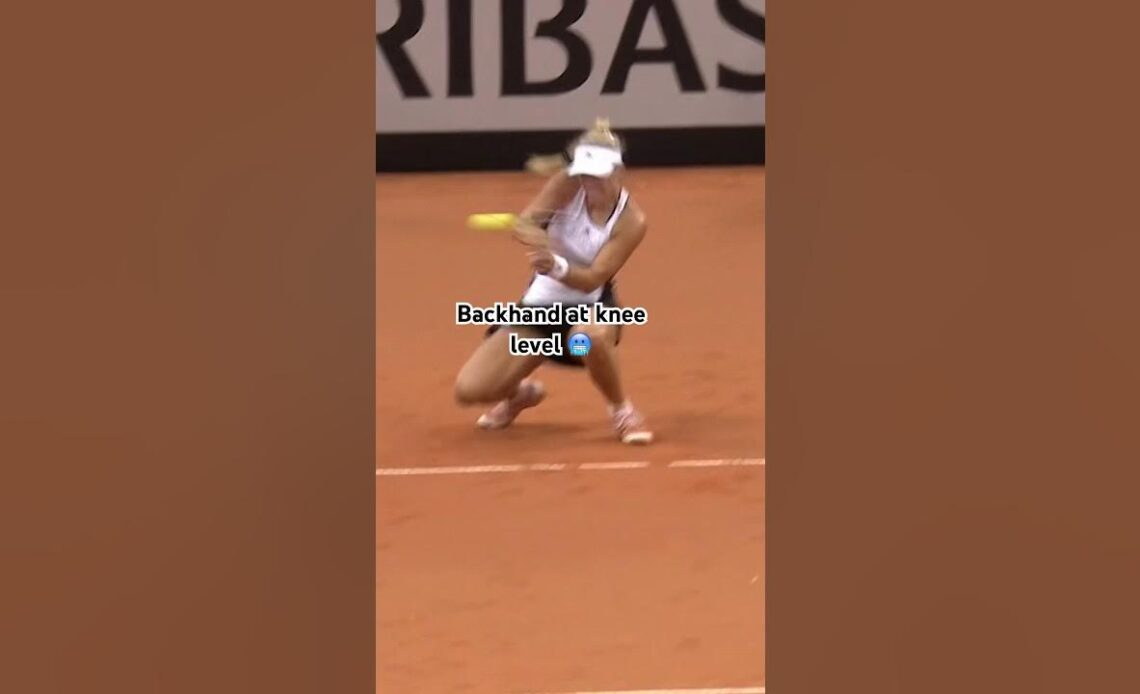Could you hit a backhand this low? #shorts #kerber #tennis