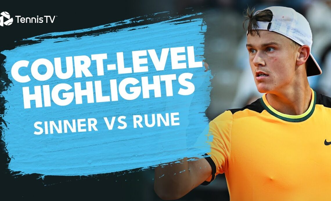 Court-Level Highlights: Jannik Sinner vs Holger Rune! 🔥 | Monte-Carlo 2024