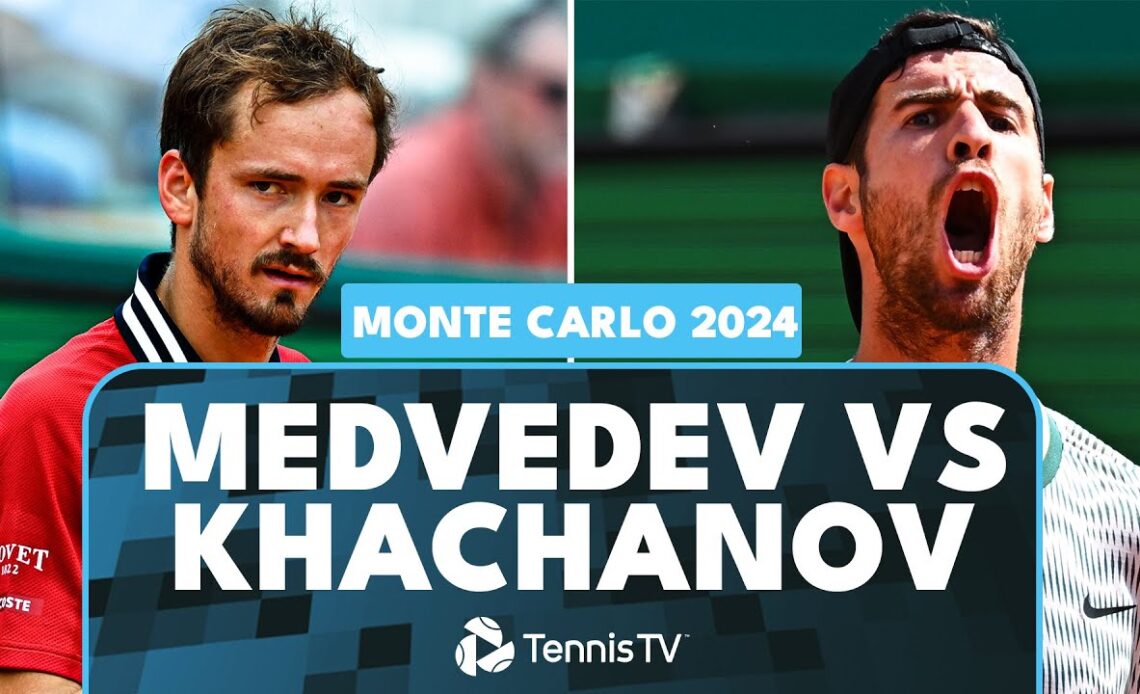 Daniil Medvedev vs Karen Khachanov Match Highlights | Monte Carlo 2024