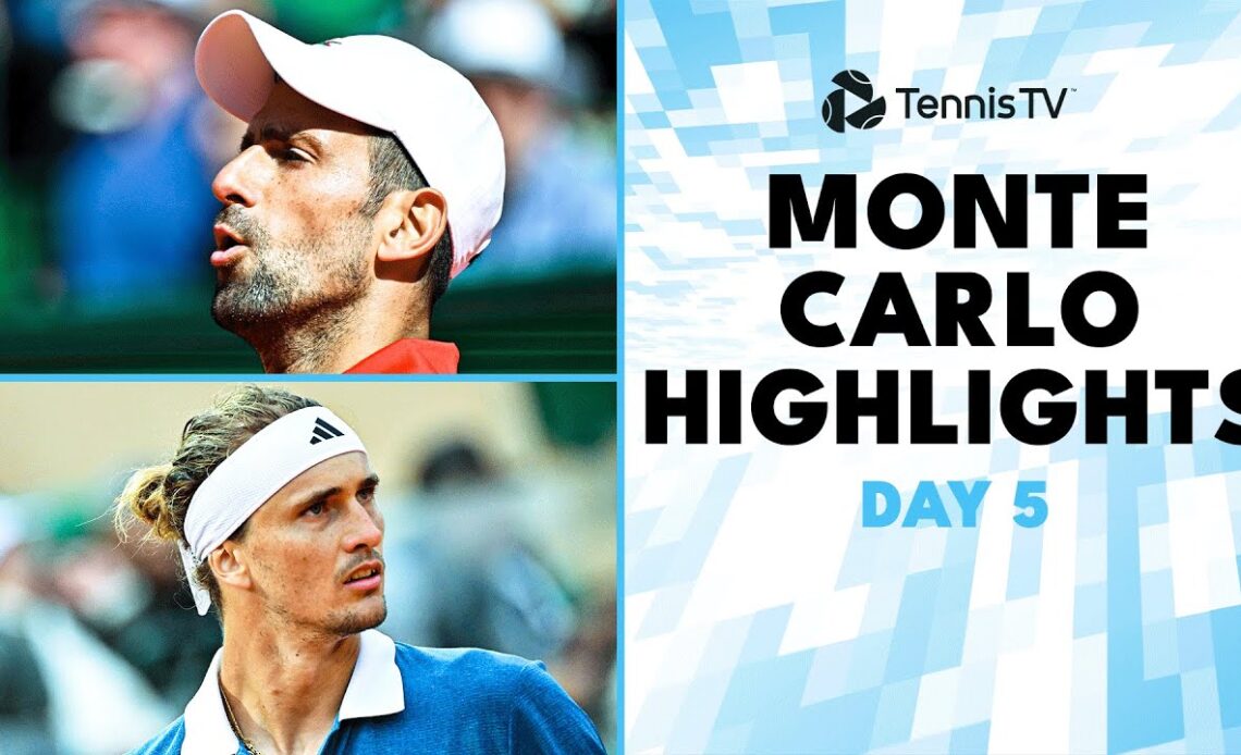 Djokovic vs Musetti; Sinner, Medvedev, Zverev, Tsitsipas & More | Monte-Carlo 2024 Highlights Day 5