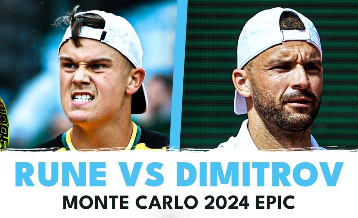 EPIC BATTLE: Holger Rune vs Grigor Dimitrov Highlights | Monte Carlo 2024
