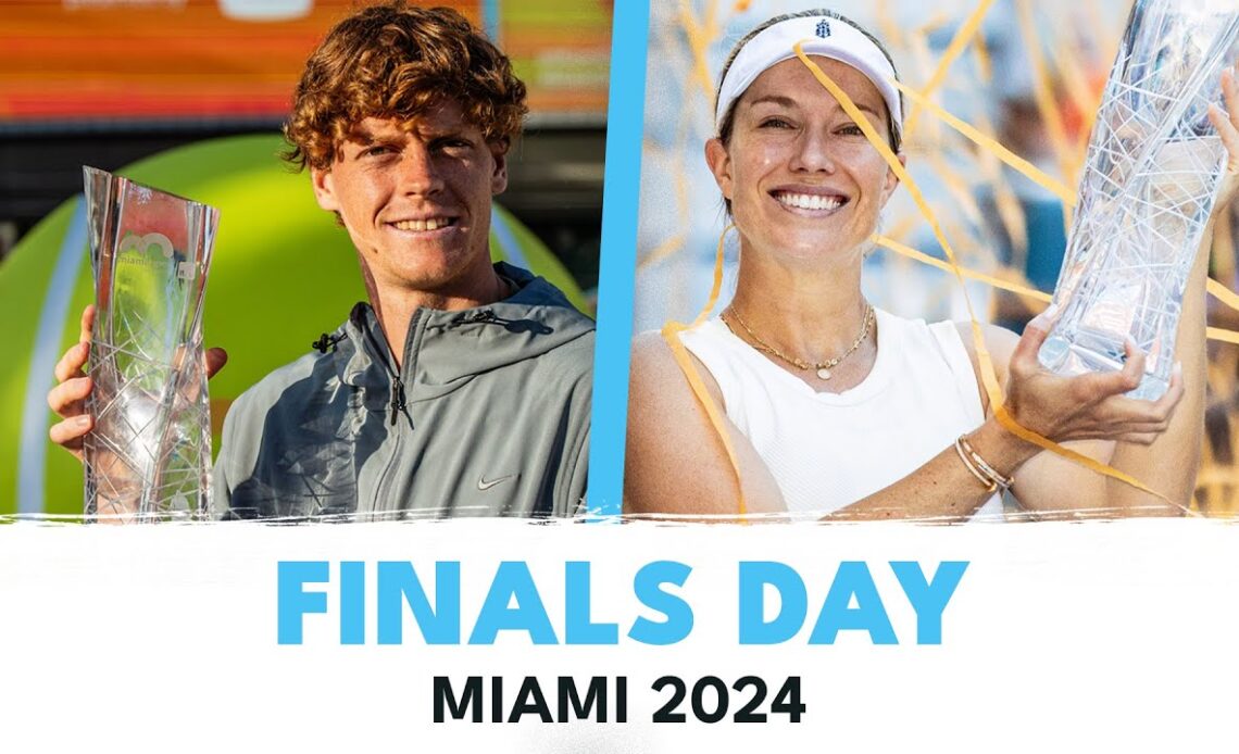 FINALS DAY: Go Inside Jannik Sinner & Danielle Collins' Winning Moments at 2024 Miami Open!