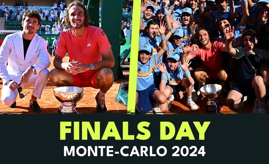 FINALS DAY: Stefanos Tsitsipas' Glory in Monte-Carlo feat. Charles Leclerc & Beautiful Celebrations