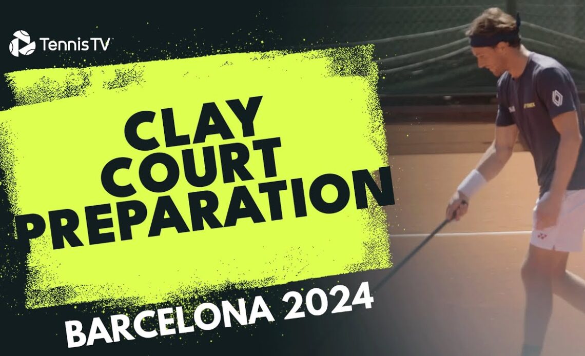 From Serves To Court Prep: Tennis Stars Prepare The Clay Courts For Each Other In Barcelona😂
