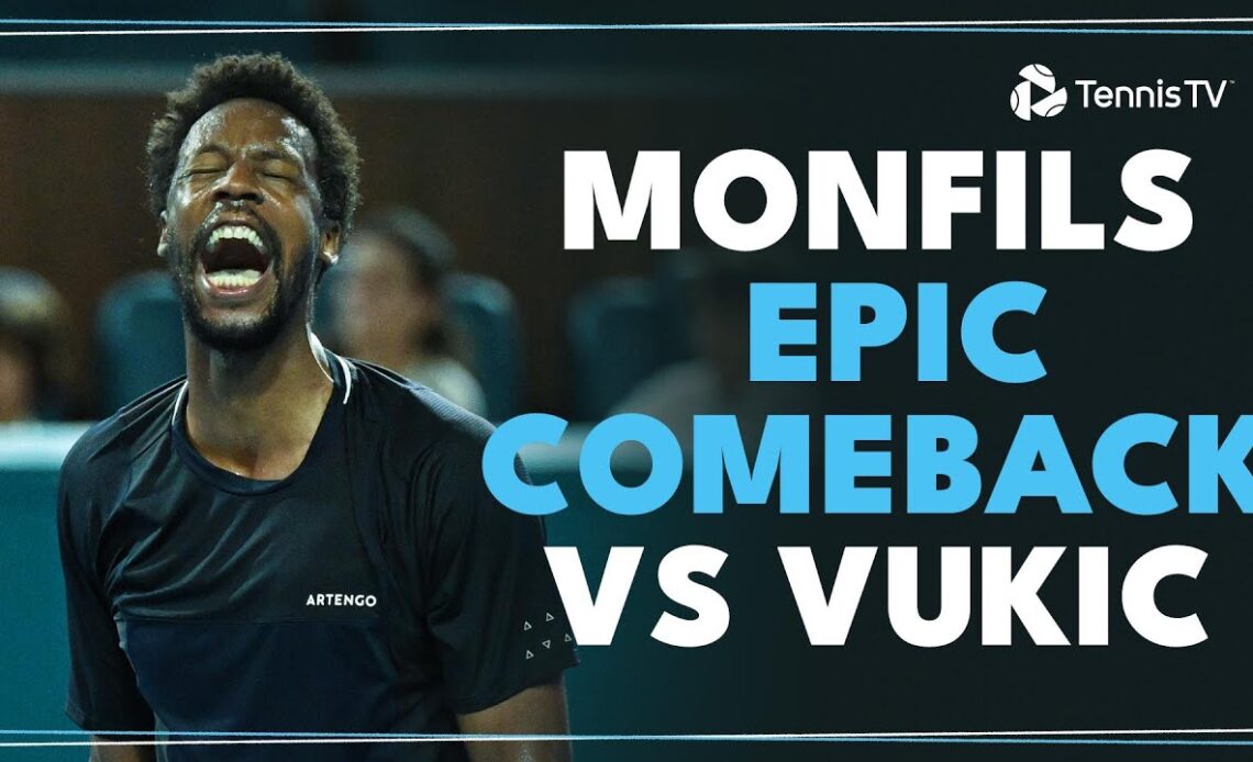 Gael Monfils EPIC Comeback Win vs Vukic! | Rolex Monte Carlo Masters 2024 Highlights
