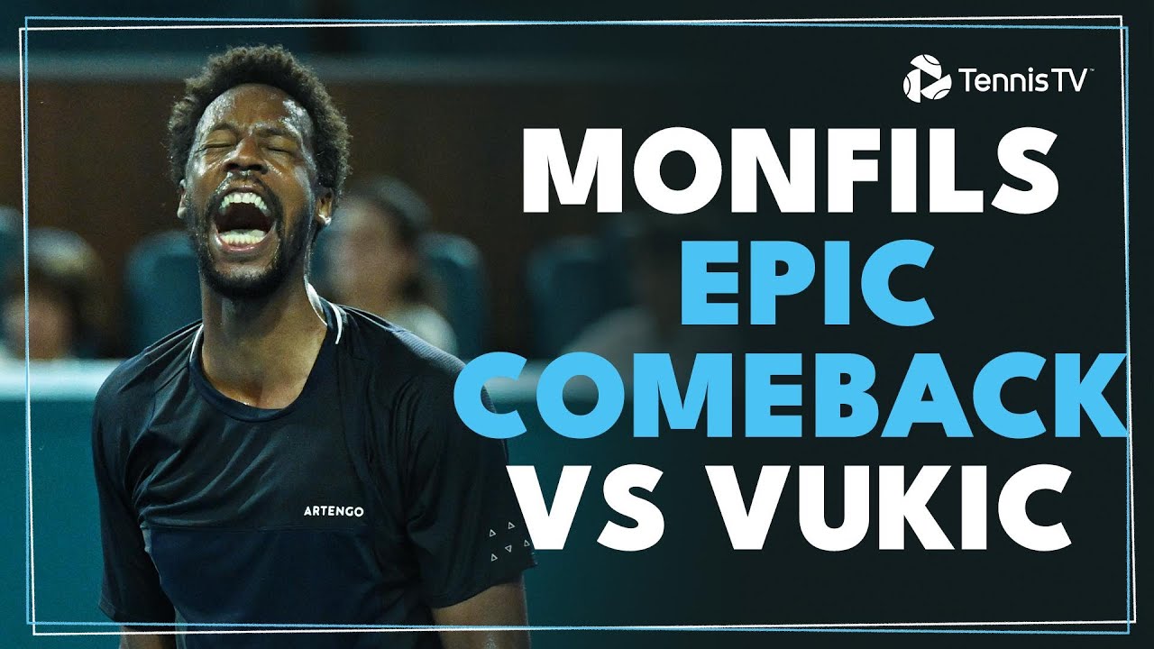 Gael Monfils EPIC Comeback Win vs Vukic! Rolex Monte Carlo Masters