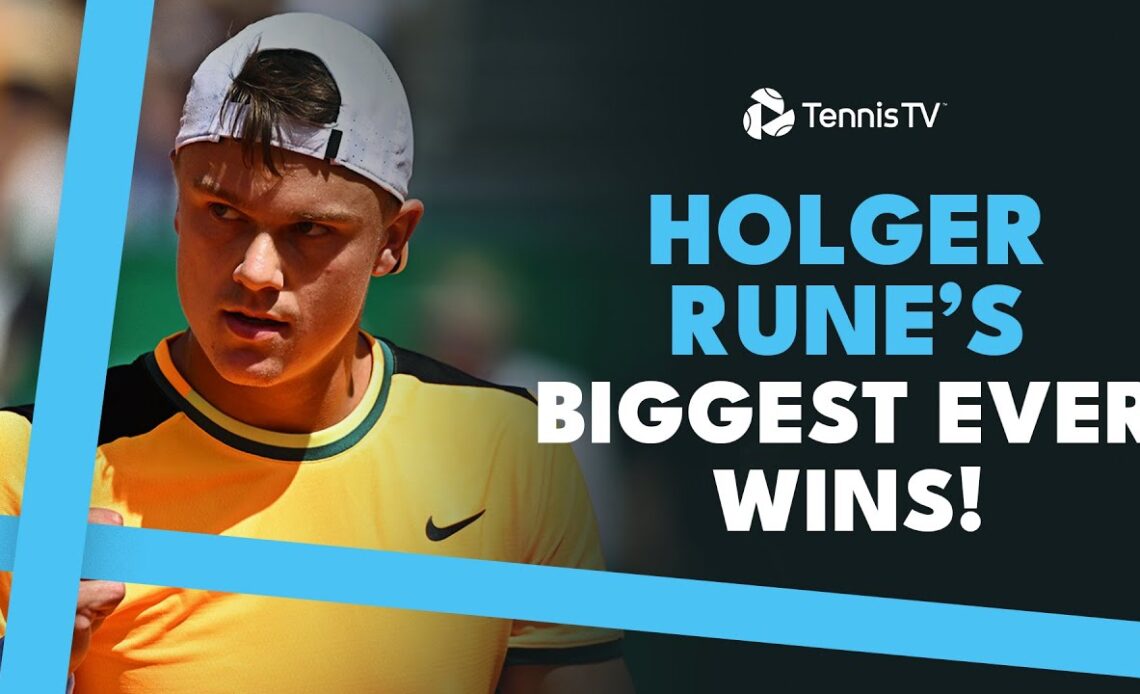 Holger Rune's Biggest Wins So Far! 🤩