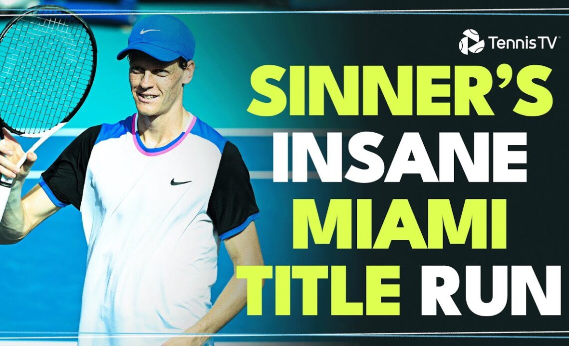 Jannik Sinner's INCREDIBLE Miami 2024 Highlight Reel 😮‍💨