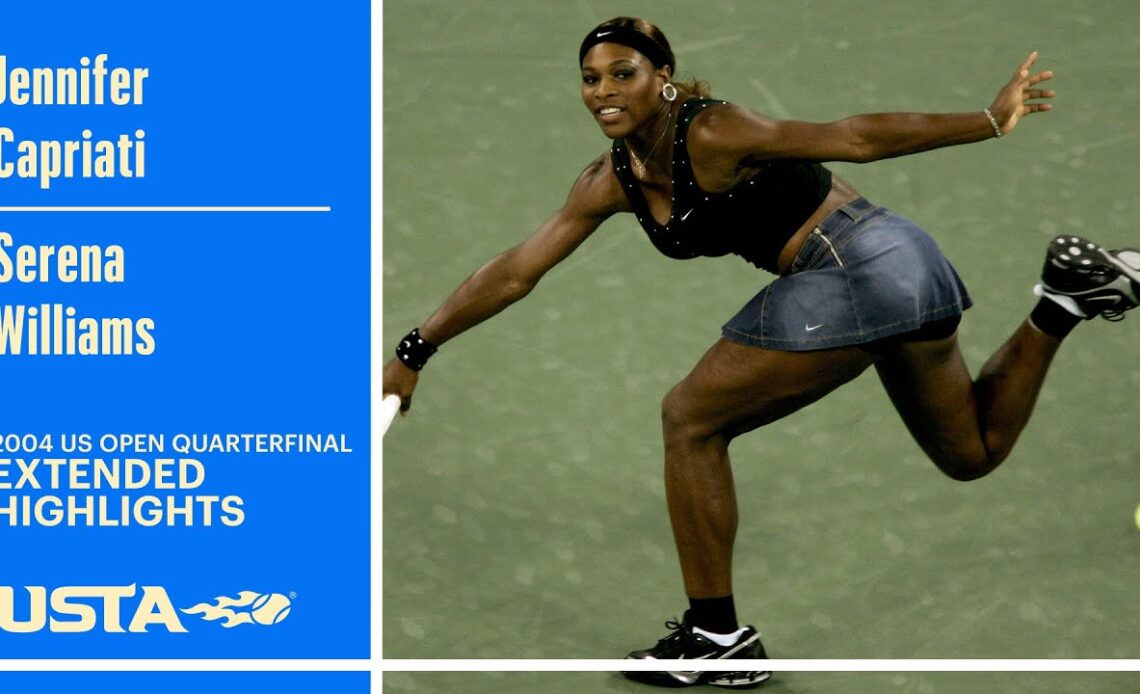Jennifer Capriati vs. Serena Williams Extended Highlights | 2004 US Open Quarterfinal