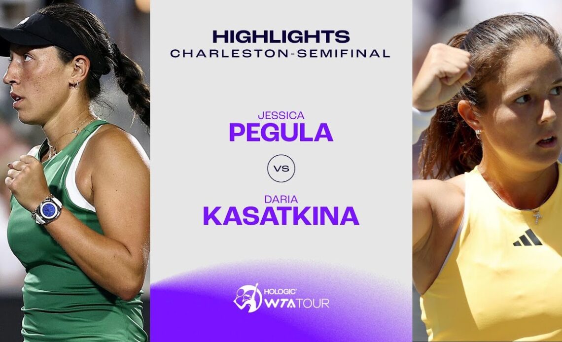Jessica Pegula vs. Daria Kasatkina | 2024 Charleston Semifinal | WTA Match Highlights
