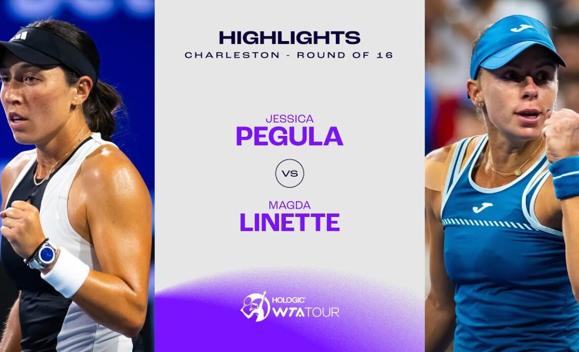 Jessica Pegula vs. Magda Linette | 2024 Charleston Round of 16 | WTA Match Highlights