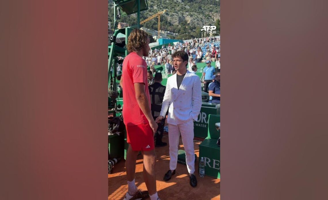 LECLERC & TSITSIPAS LINK UP IN MONTE-CARLO 🏎 🎾