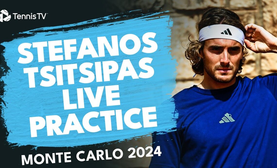 LIVE PRACTICE STREAM | Stefanos Tsitsipas Warms Up For Day 5! ⚡️