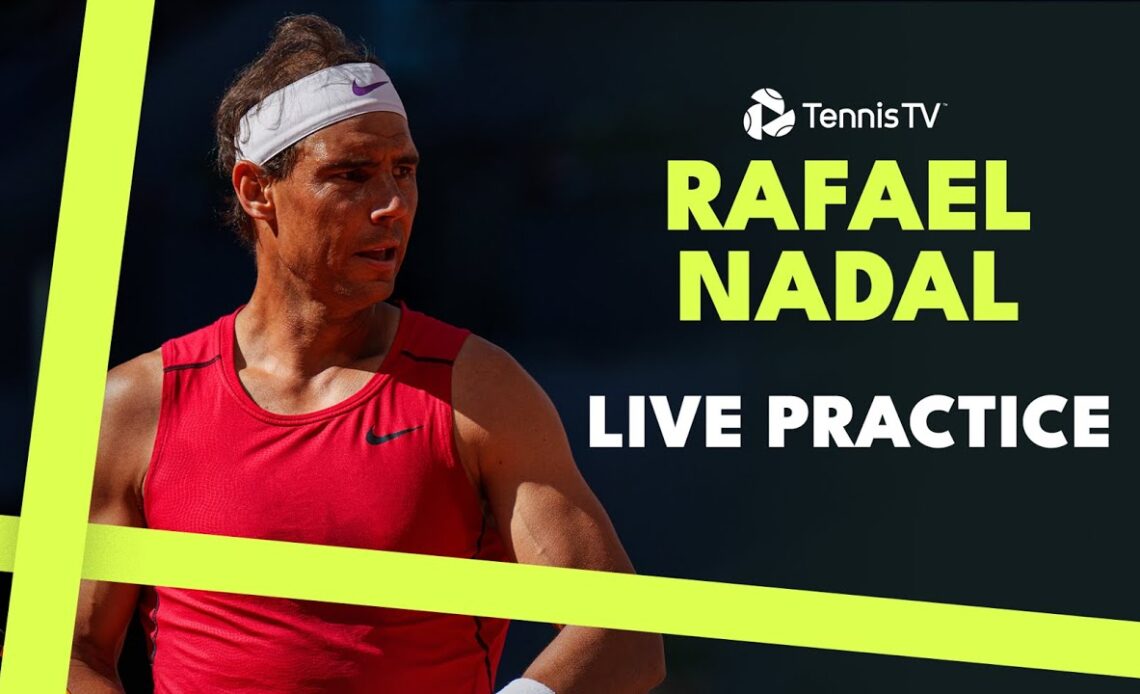 LIVE: Rafael Nadal Practices Before Madrid Opener vs Blanch!