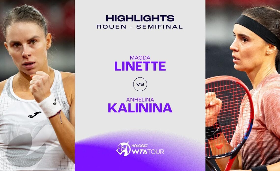 Magda Linette vs. Anhelina Kalinina | 2024 Rouen Semifinal | WTA Match Highlights
