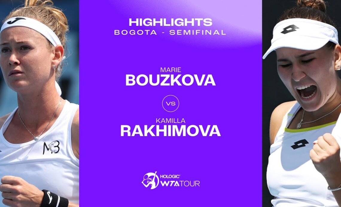 Marie Bouzkova vs. Kamilla Rakhimova  | 2024 Bogota Semifinal | WTA Match Highlights