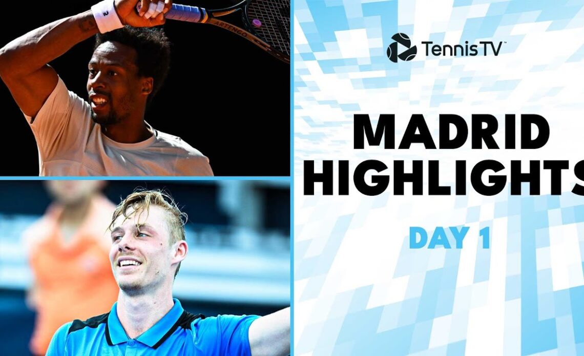 Moutet Battles Shang in 4-HOUR EPIC; Shapovalov, Monfils Feature | Madrid 2024 Highlights Day 1
