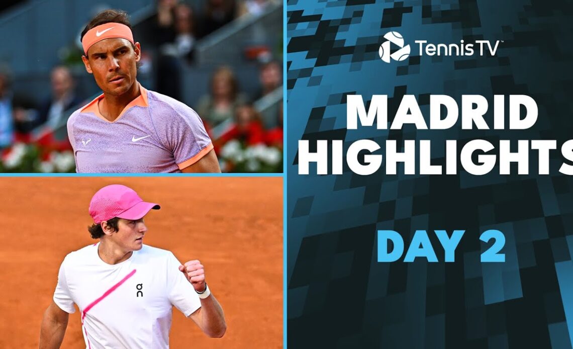 Nadal Opens Campaign; Fonseca Eyes Maiden Masters 1000 Win | Madrid 2024 Highlights Day 2