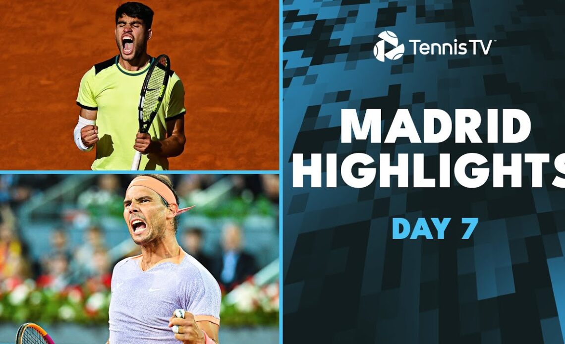Nadal vs Lehecka Under the Lights; Alcaraz, Sinner in Action | Madrid 2024 Highlights Day 6