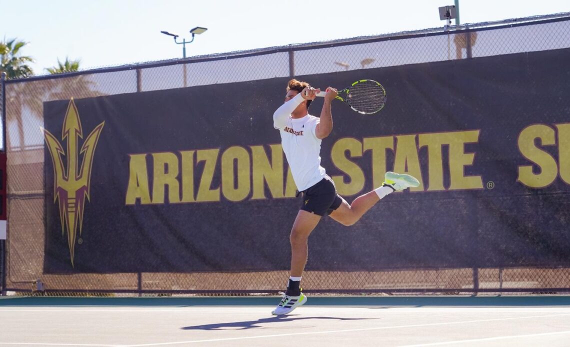 No. 21 Men’s Tennis Plays No. 9 Arizona in Tucson for Territorial Cup