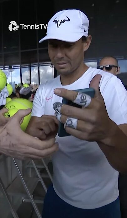 Rafa Attempts To Take A Selfie With This Fan… 🤣