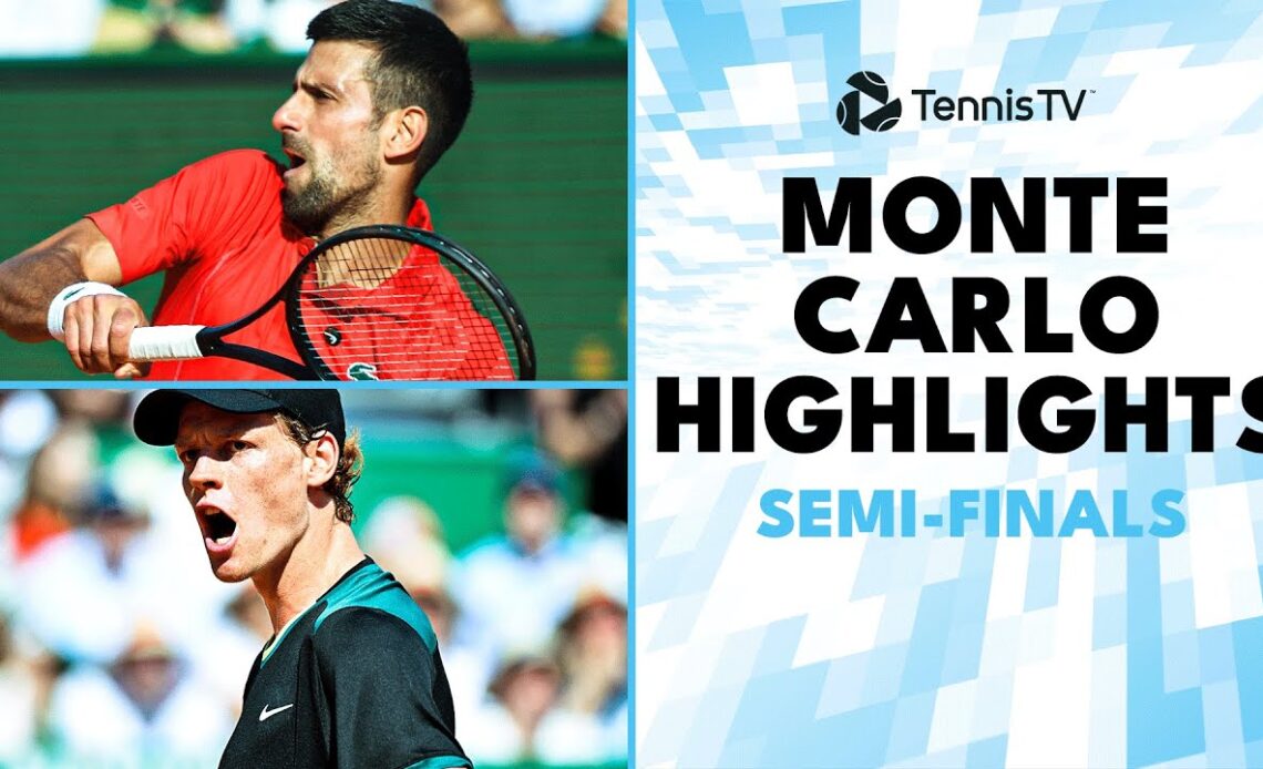Sinner & Tsitsipas Play EPIC; Djokovic Takes On Ruud | Monte-Carlo 2024 Highlights Semi-Finals