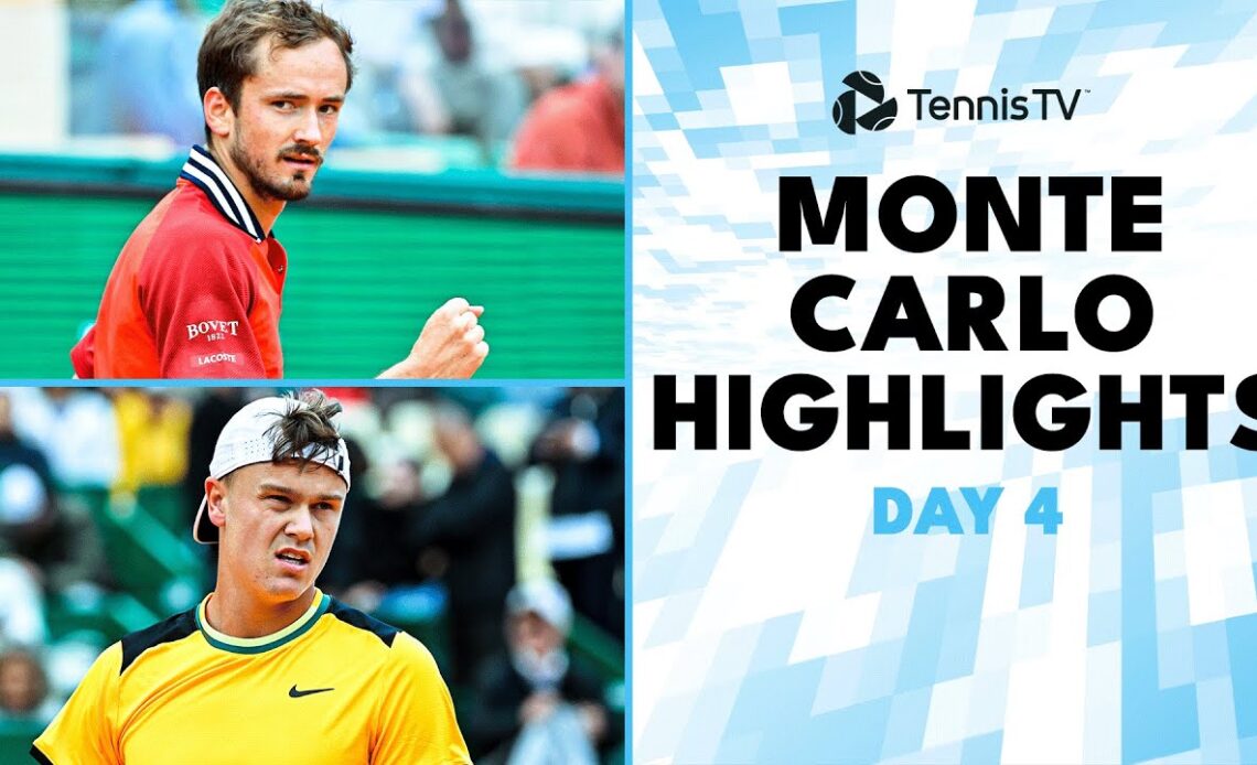 Sinner vs Korda; Rublev, Medvedev, Tsitsipas & More Play | Monte-Carlo 2024 Highlights Day 4