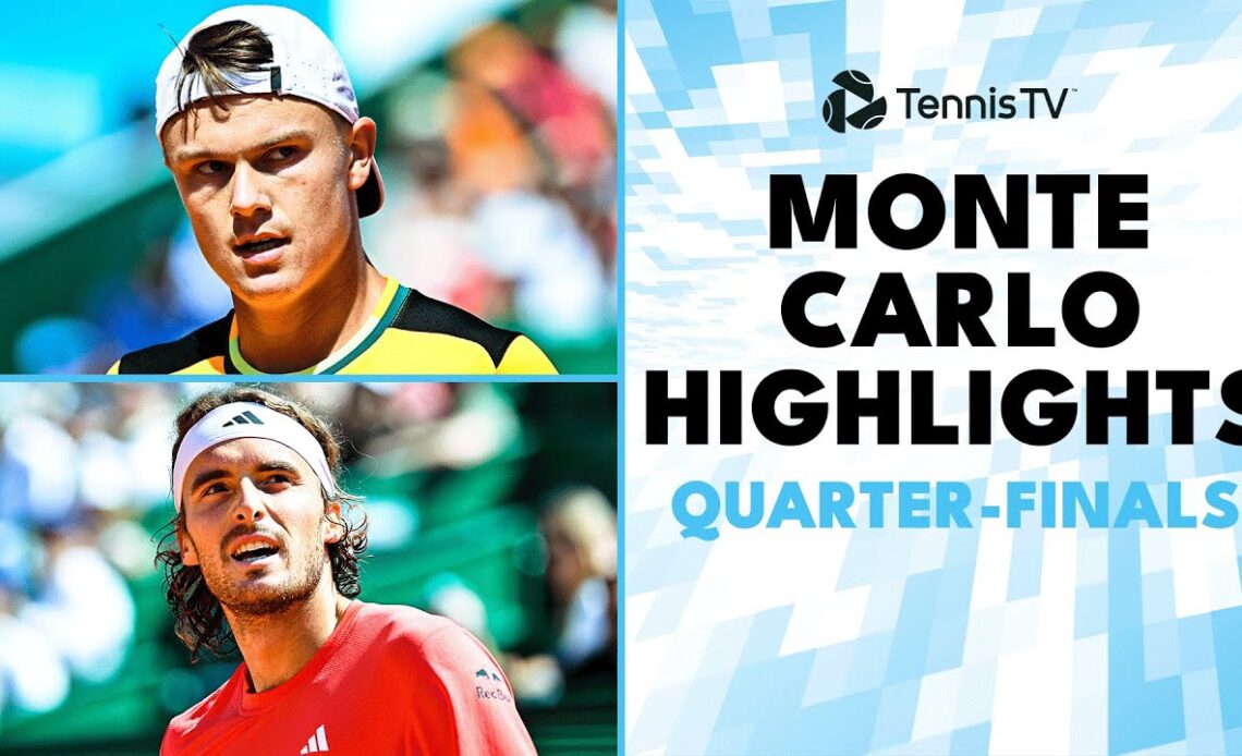 Sinner vs Rune; Djokovic, Ruud, Tsitsipas & More Play | Monte-Carlo 2024 Highlights Quarter-Finals