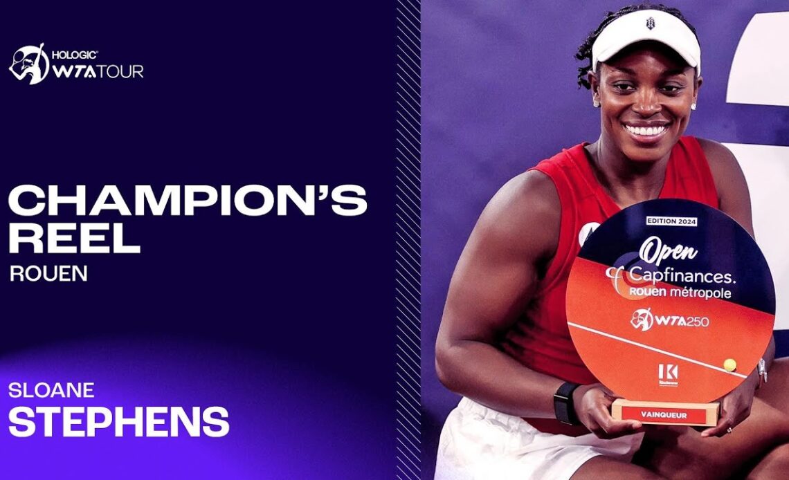 Sloane Stephens takes home the trophy in Rouen! 🏆