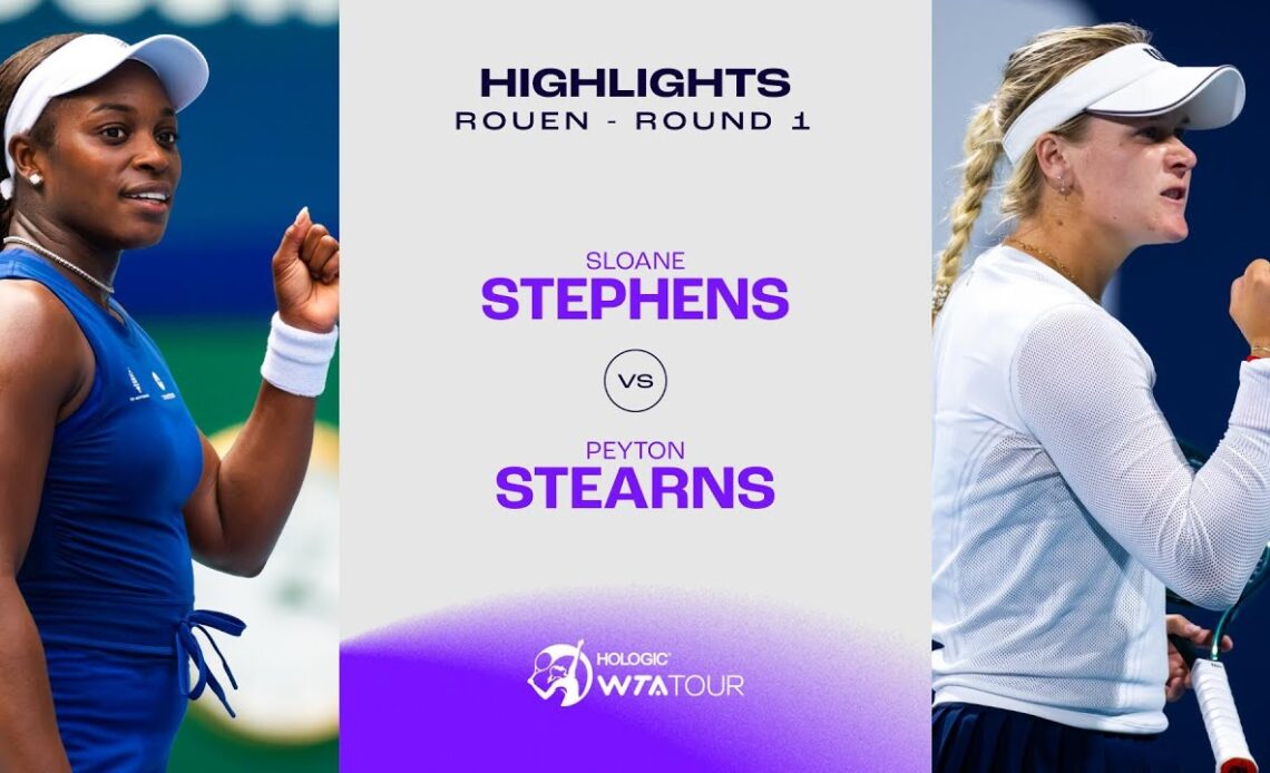 Sloane Stephens vs. Peyton Stearns | 2024 Rouen Round 1 | WTA Match Highlights