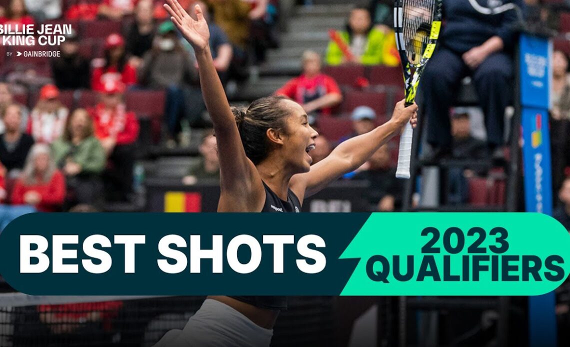 The Best SHOTS from 2023 Billie Jean King Cup Qualifiers 💨
