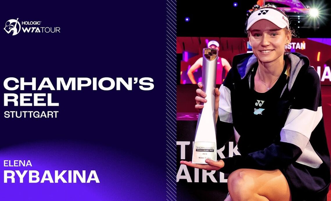 Third title of the season for Stuttgart Champ Elena Rybakina 🏆🏆🏆