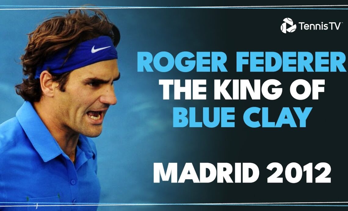 When Roger Federer Won The Only Blue Clay Title 🔵 | Madrid 2012 Final Extended Highlights