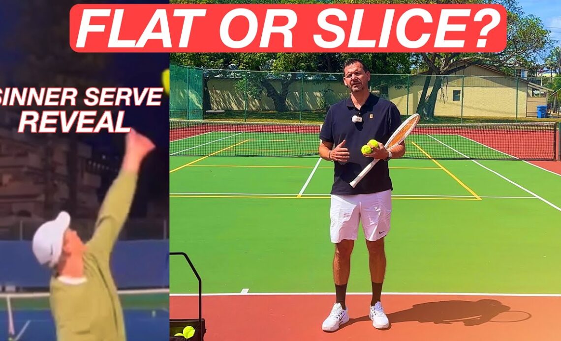 Where to hit Flat & Slice Tennis Serves + Sinner Serve Reveal