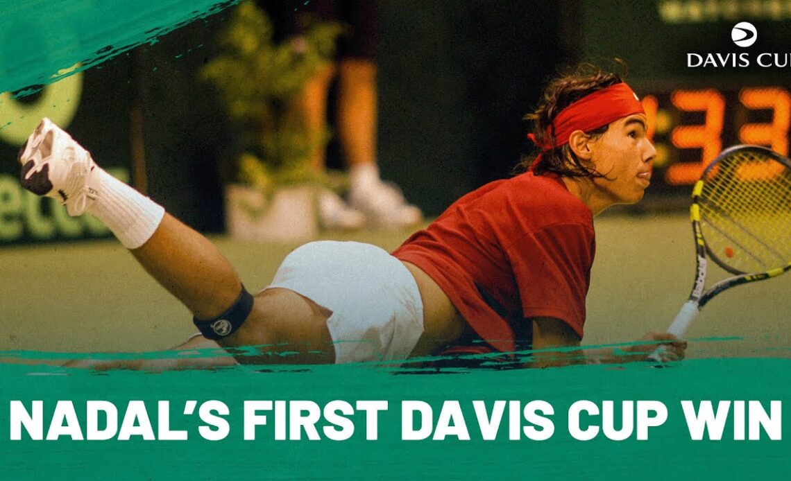 17-Year-Old Rafael Nadal's Epic First Ever Davis Cup Win 💪 | 2004 Davis Cup