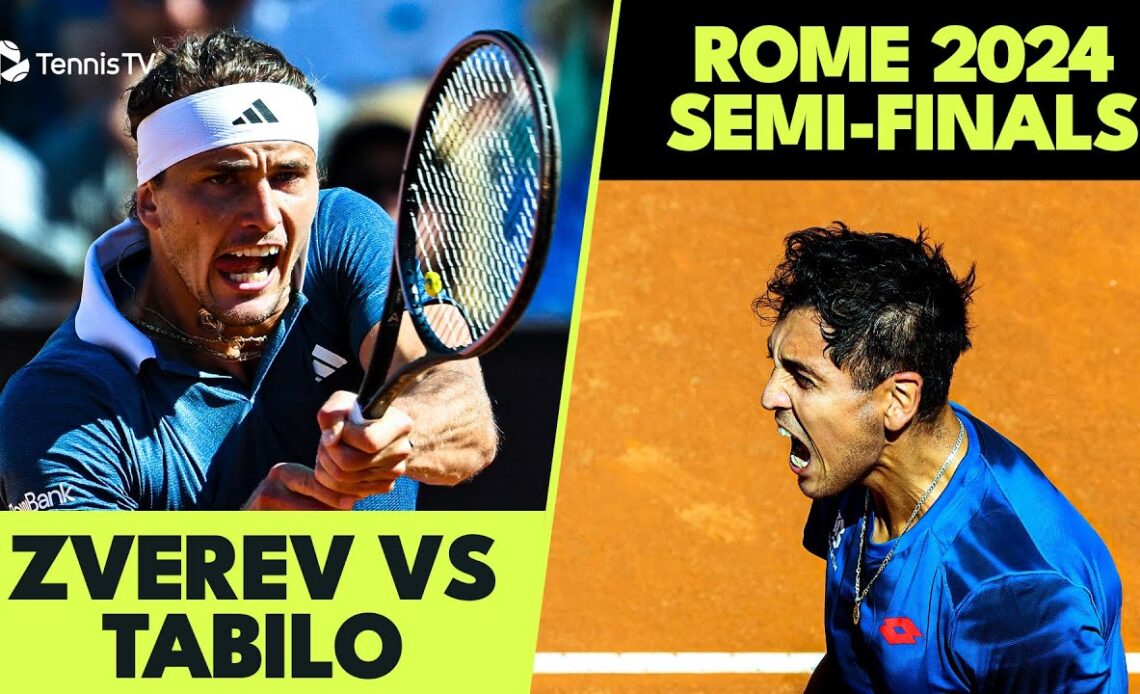 Alexander Zverev vs Alejandro Tabilo Semi-Final Highlights | Rome 2024