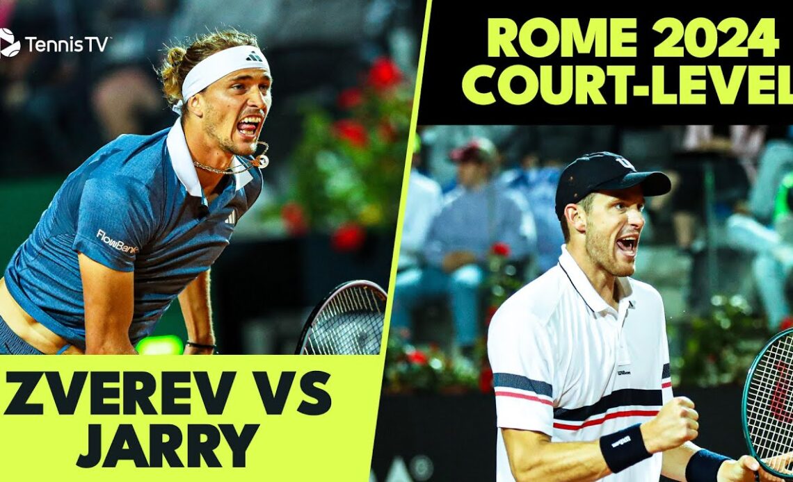 Alexander Zverev vs Nicolas Jarry Court-Level Highlights | Rome Final 2024