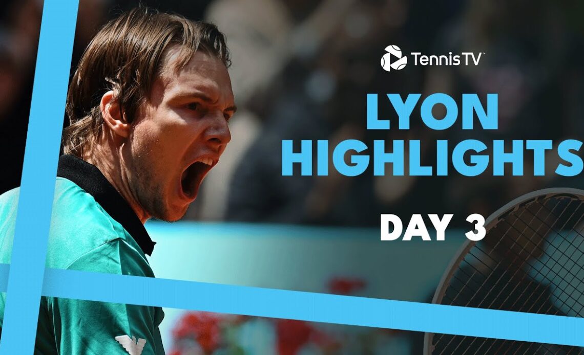 Bublik Faces Vukic; Sonego, Gaston & Mpetshi Perricard in Action | Lyon 2024 Highlights Day 3
