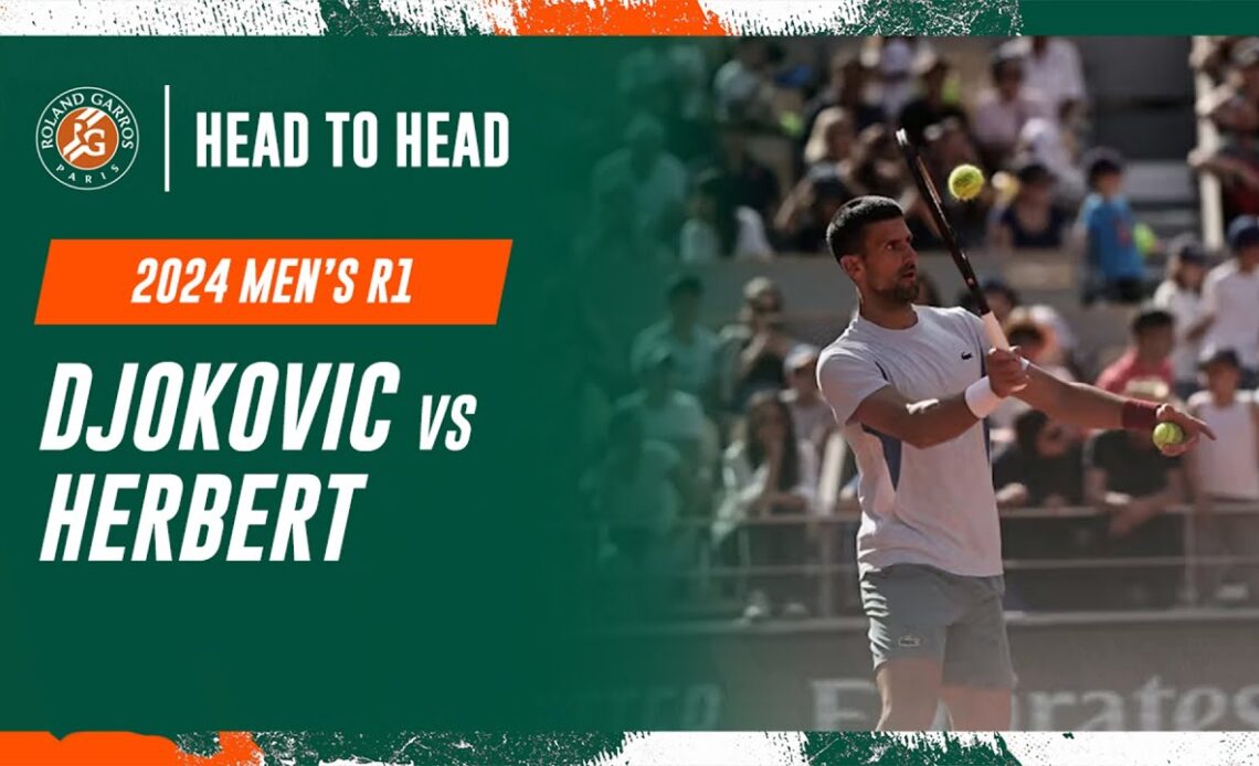 Djokovic vs Herbert Round 1 Head to Head | Roland-Garros 2024